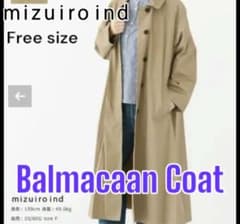 mizuiroind ミズイロインド ステンカラーコート バルマカーンコート