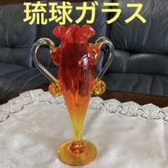 琉球ガラス 花瓶 一輪挿し オブジェ 置物 - メルカリ