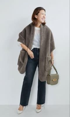 新品】HAINT ハウント ボアストール ダークベージュ - メルカリ