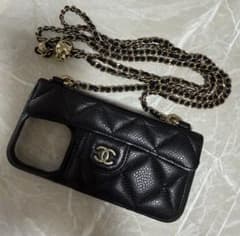 CHANEL チェーン ショルダー付 キャビアスキン マトラッセ 16 PRO