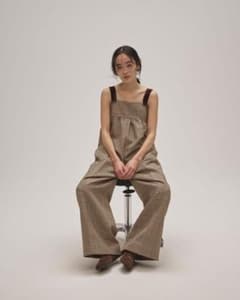 新品タグ付きTODAYFUL チェックワイドコンビネゾン - メルカリ