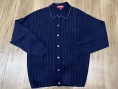 k*様 Supreme Herringbone Cardigan Navy M - メルカリ