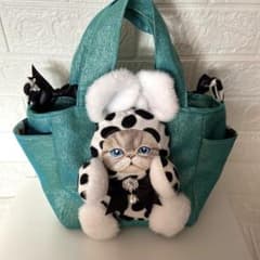 コヤンイサムチョン トートバッグ 水玉 ルミちゃん ラメ入り生地