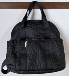 レスポートサック パフィーブロッサムズ 2wayリュック バックパック 黒