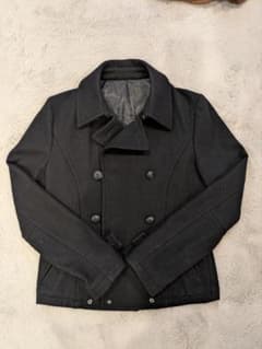 PPFM 黒 ウール ダブルブレスト ピーコート - メルカリ