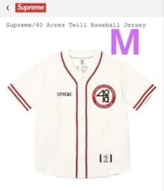 Supreme 40 Acres Twill Baseball Jersey M - メルカリ