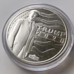 トランプ大統領 2020年 銀貨 1オンス 純銀シルバー ホワイトハウス