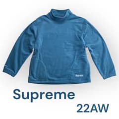 supreme 22AW シュプリーム ボックスロゴ モックネック フリース M