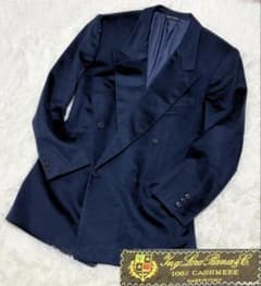 カシミヤ100%】ダブルブレスト ジャケット コート フォーマル