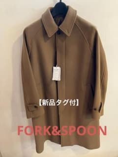 新品タグ付き】FORK＆SPOON バルマカンコート CAMEL - メルカリ