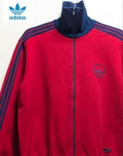 極美品】70s アディダス デサント トラックジャケット 西ドイツ 赤 紺