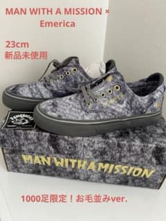 マンウィズ ✖️ エメリカ 数量限定コラボスニーカー（23cm） - メルカリ