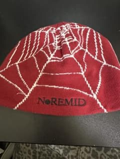 noremid クモの巣ビーニー レッド - メルカリ