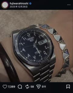 藤原ヒロシ着用モデル SEIKO 5 SNK063J5 日本製 - メルカリ