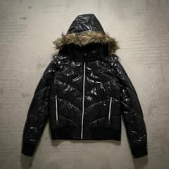 00s Y2K ファー ダウンジャケット 光沢 グランジ お兄系 - メルカリ