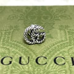 GUCCIグッチ マーモントGG ツイストピアス片耳 燻 メンズ/レディース