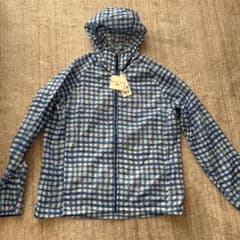 ユニクロ×MARNI】新品マルニ 青白チェック ナイロンジャケット Lサイズ