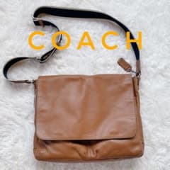 美品❗】コーチ COACH ヘリテージ ウェブ レザー メッセンジャーバッグ