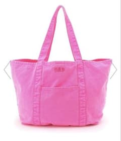 新品 GAP トートバッグ ネオンピンクグロウ ロゴトート - メルカリ