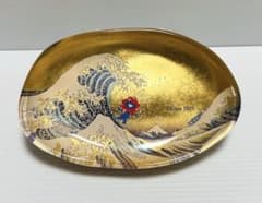 完売品・新品】大阪万博 ミャクミャク 箔名画 北斎 ガラストレー