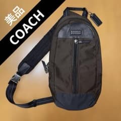美品】COACH コーチ ボディバッグ ヴァリック ナイロン レザー