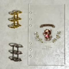 ✨みち様専用✨A6 アクリルレジンバインダー リング付き 韓国 貯金