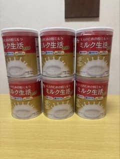 森永乳業 大人のための粉ミルク ミルク生活プラス300g 6缶セット