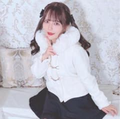 MARS マーズ ファーポケットショートコート 量産型 ホワイト コート