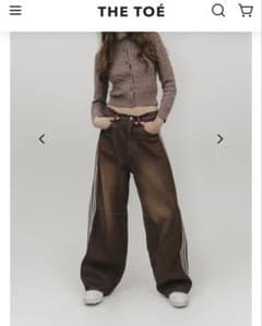 THE TOE Emirates Track Denim Pants ブラウン - メルカリ