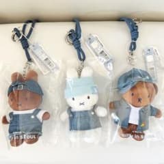 韓国限定 ミッフィー ソウル デニム キーリング 3種セット - メルカリ