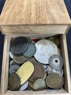 古銭 中国メダル 万延小判 一銭 穴銭(桐箱入り) - メルカリ