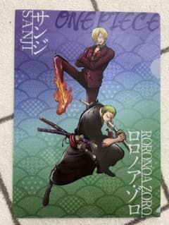 ワンピース ONE PIECE サンジ ゾロ A4クリアファイル - メルカリ