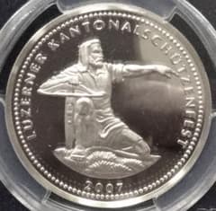 2007年 スイス射撃祭 50フラン銀貨 - メルカリ