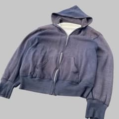 サンフェード】60s ダブルフェイス ジップパーカー サーマル 片爪YKK