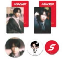 SnowManポップアップ台北限定 缶バッジセット&フォトカードC 宮舘涼太