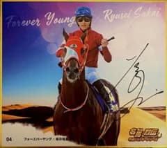 激レア】直筆サイン入り 坂井瑠星 フォーエバーヤング 名馬列伝 色紙