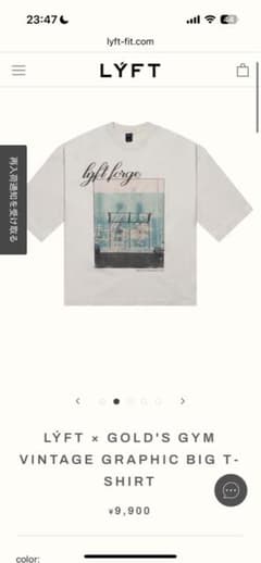 LYFT × GOLD'S GYM ビンテージグラフィックTシャツ - メルカリ