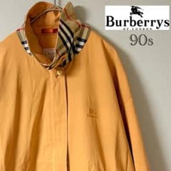 90s burberrys（バーバリー）スイングトップ/オレンジ - メルカリ