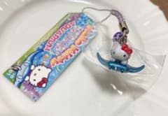 希少】ご当地キティ 水族館限定 アクアリウム マンタ 根付 ストラップ