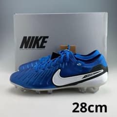 28cm ナイキ レジェンド10 エリート FG サッカースパイク 天然芝 青
