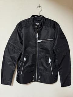 DIESEL 黒 ナイロンライダースジャケット 地面師たち 池田エライザ着用