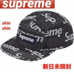 supreme Jacquard Logos Denim Camp Cap 新品 - メルカリ