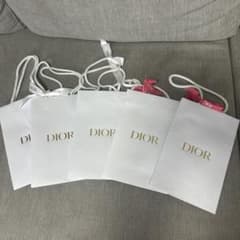 Dior ショップ袋 5枚セット ホワイト - メルカリ