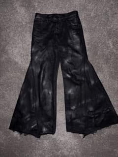 archive】00sコーティングデニムパンツ ダークウェア エディ期 y2k