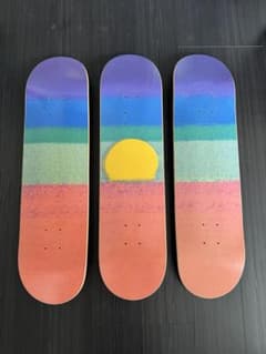 アンディーウォーホル】 サンセットデザイン スケートボードデッキ 3枚
