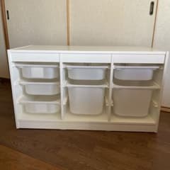 IKEA トロファスト ホワイト ケース7個付き - メルカリ