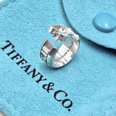 美品】ティファニー アトラス フープ ピアス 片耳 キャッチ付き