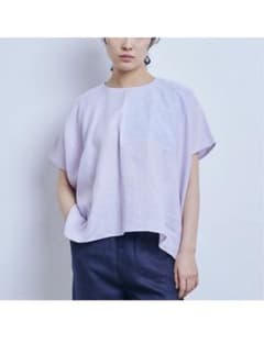 中川政七商店 亜麻の花七宝刺繍 プルオーバー 薄墨 - メルカリ