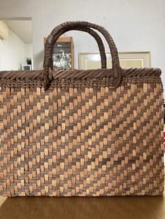 山葡萄と欅大ぶり籠新潟県阿賀町江川宗夫作江川作 - メルカリ