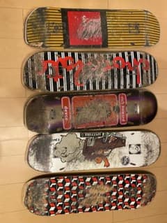 スケートボードデッキ 廃デッキ5枚セット - メルカリ